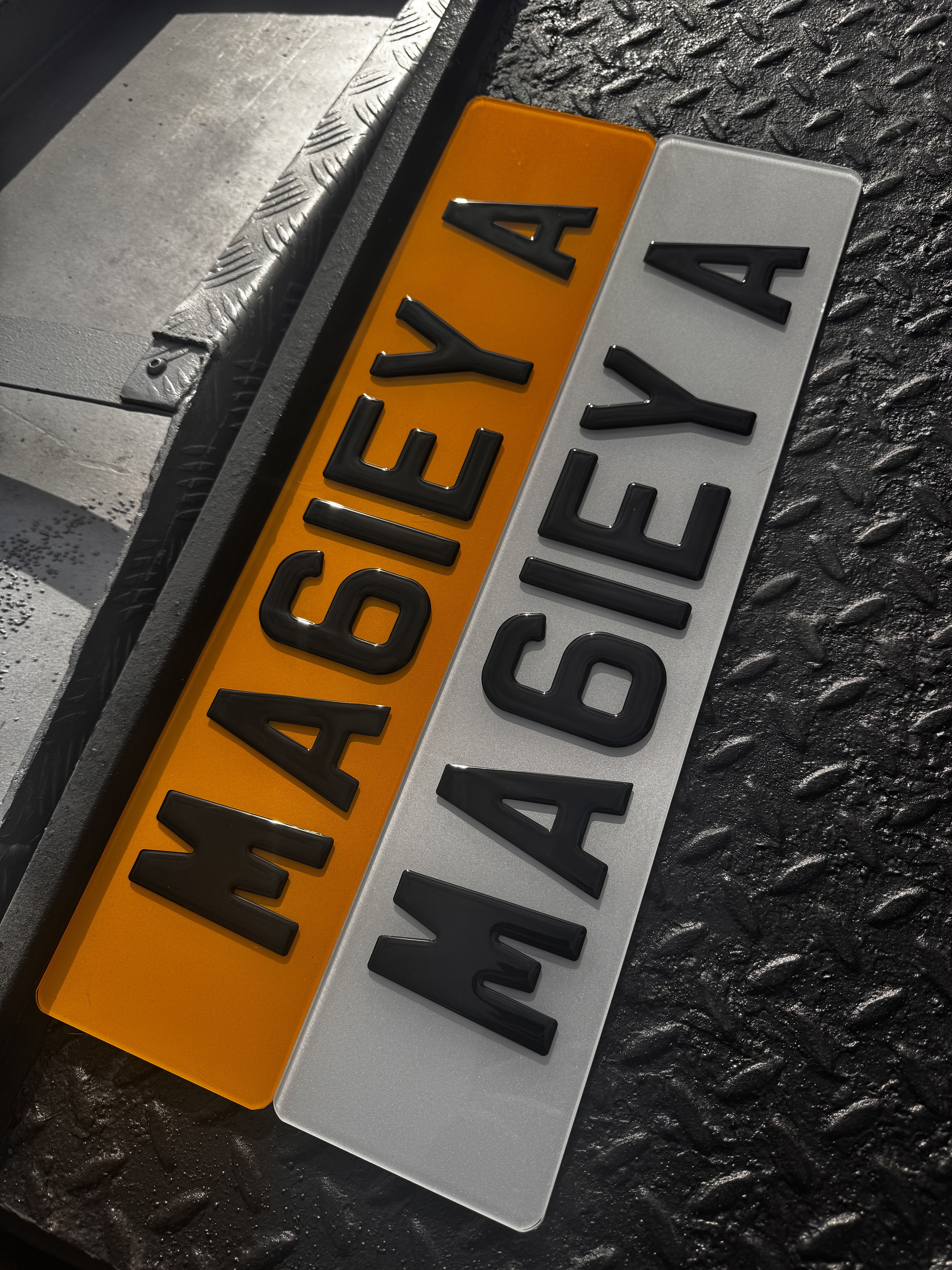 Custom number plates by Staffordshire Plates
